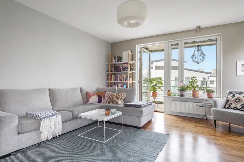 Soggiorno - Apartment with Sea View and Balcony in High Location