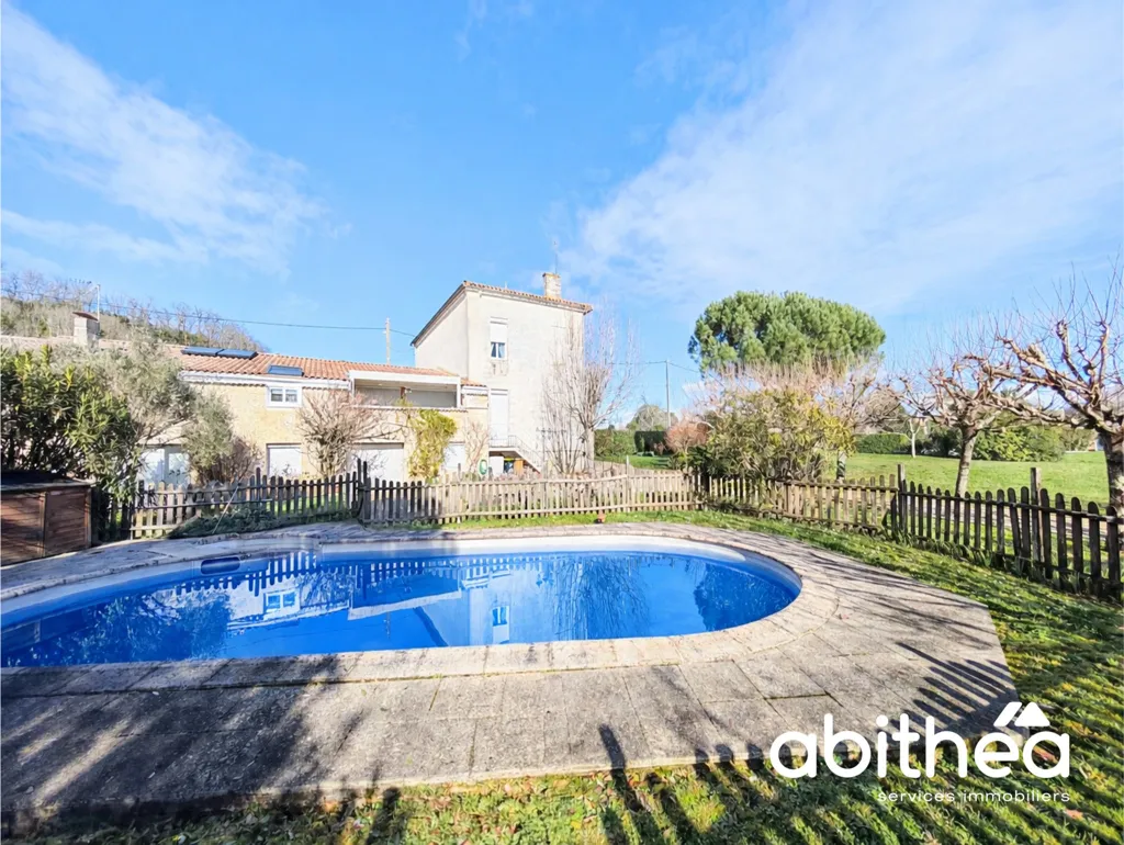 Piscine - Demeure en Pierres avec Piscine à Fronsac