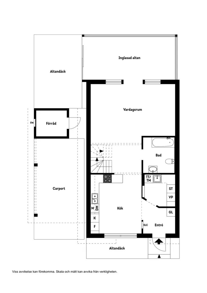 Plan - Modern Apartment with Balcony in Ekeby-Almby