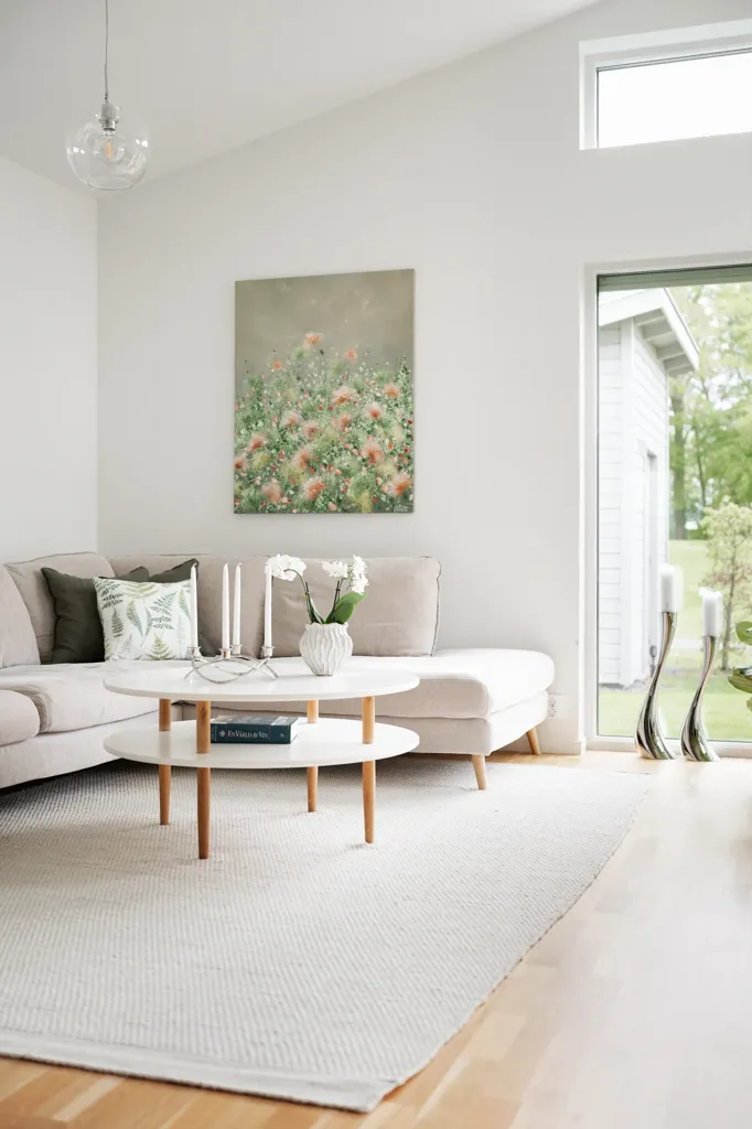 Séjour - Apartment with Garden Access in Skåne