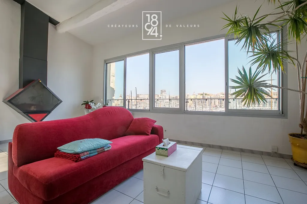 Soggiorno - Duplex with Vieux Port View in Marseille