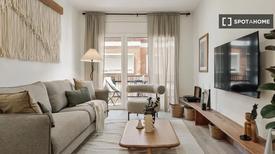 Soggiorno - Ample Apartment with Terrace in Vila de Gràcia