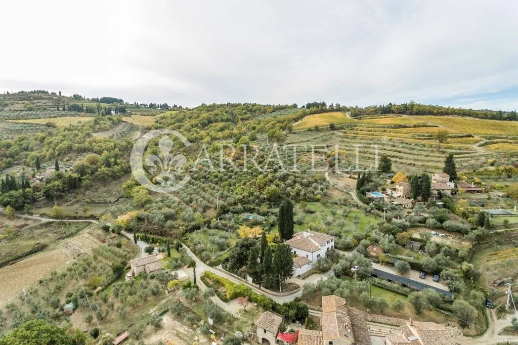 Õhuvaade - Luxury Villa with Pool in Greve in Chianti