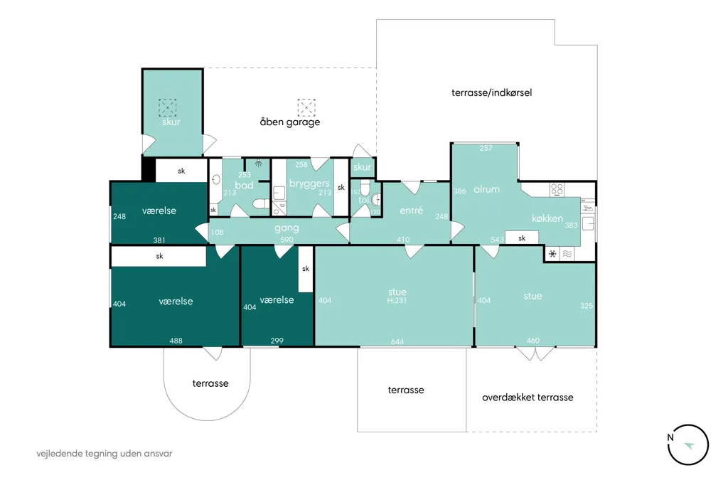 Floor Plan - Modernised Villa with Garden in Linde