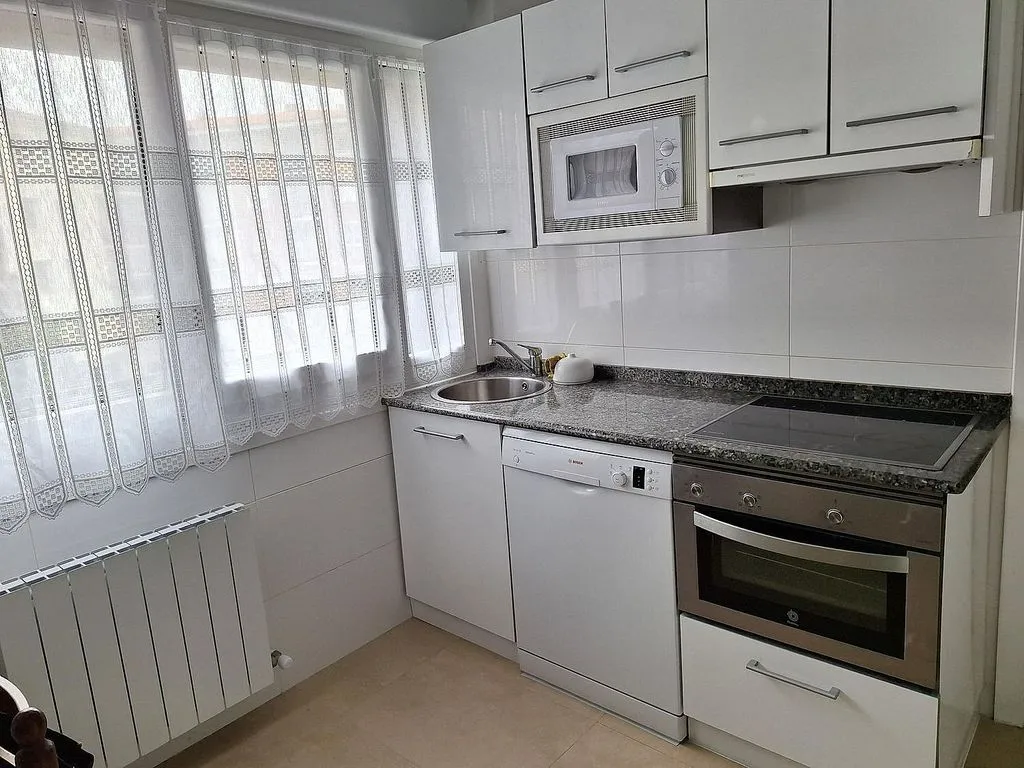 Kitchen - Furnished Apartment with Terrace in Gorliz