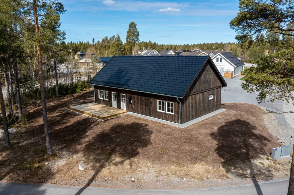 Vue aérienne - Modern Villa with Countryside Setting in Sweden