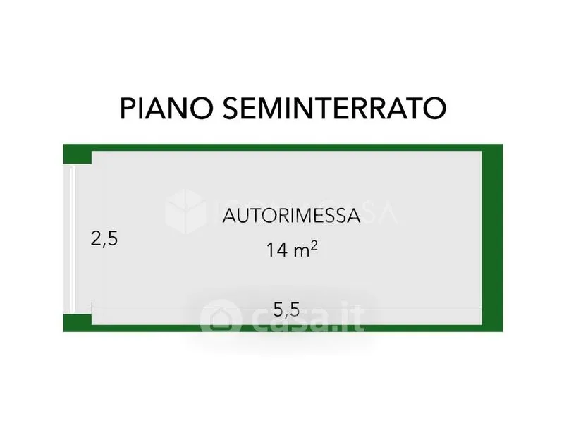 Plan - Trilocale with Balcony in Bologna