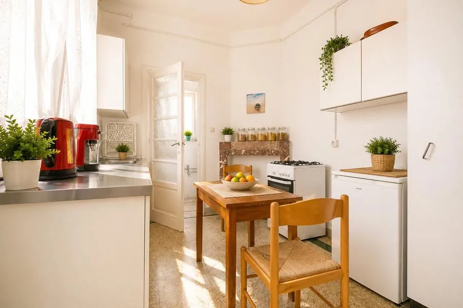 Köök - Apartment with Terrace in Laeken