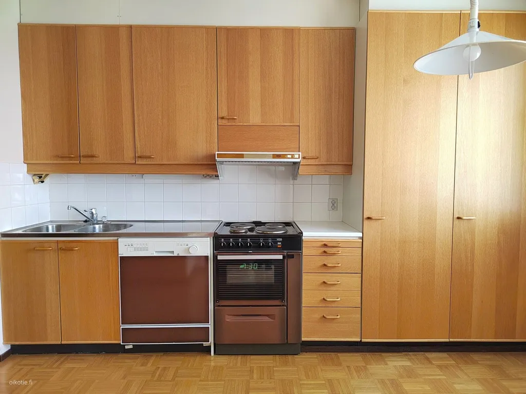 Köök - Apartment with Balcony in Kouvola
