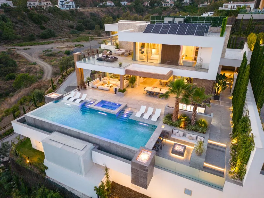 Vue aérienne - Luxury Villa with Panoramic Sea Views in Benahavís