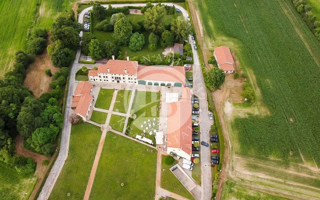 Vista aerea - 16th-Century Villa with Private Park in Padua