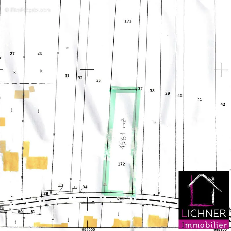 Plaan - Buildable Plot with 21m Façade in Siltzheim