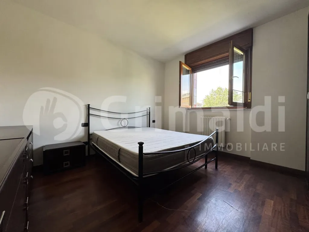 Bedrooms - Armed Two-Bedroom Apartment with Balcony in Milan