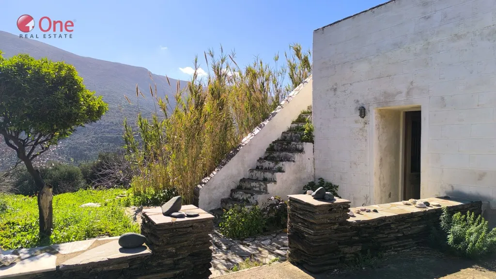 Terrazza - 19th Century Stone House with Terrace in Mesaria