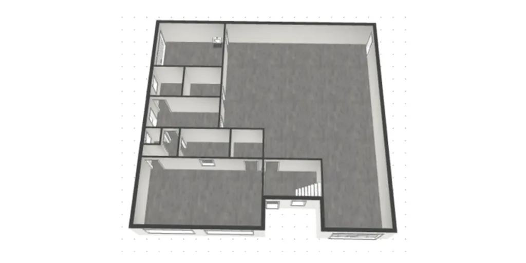 Plan - Pand à Rénover avec Atelier à Zomergem