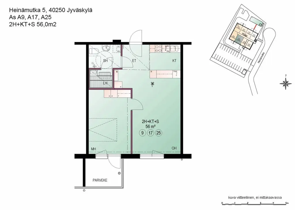 Plaan - Bright Apartment with Balcony in Jyväskylä