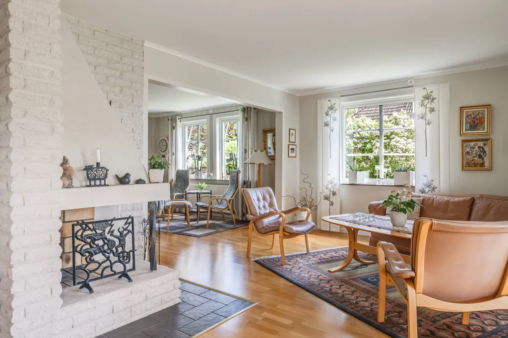 Séjour - Charming 1911 Villa with Garden in Jönköping
