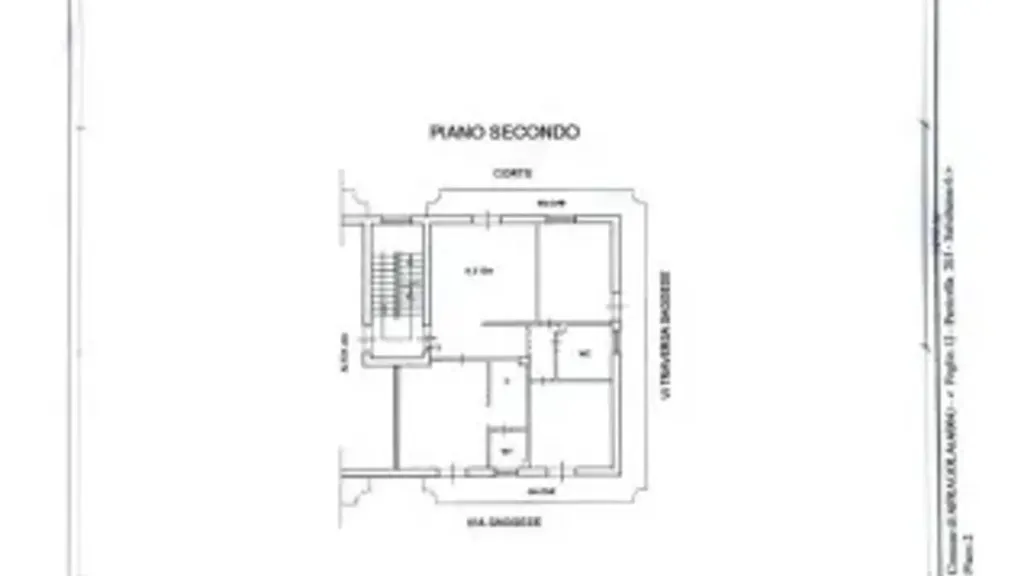 Floor Plan - Spacious Trilocale with Terraced Balcony in Afragola