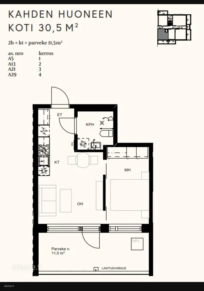 Plaan - Modern Flat with Balcony in Kirkkonummi