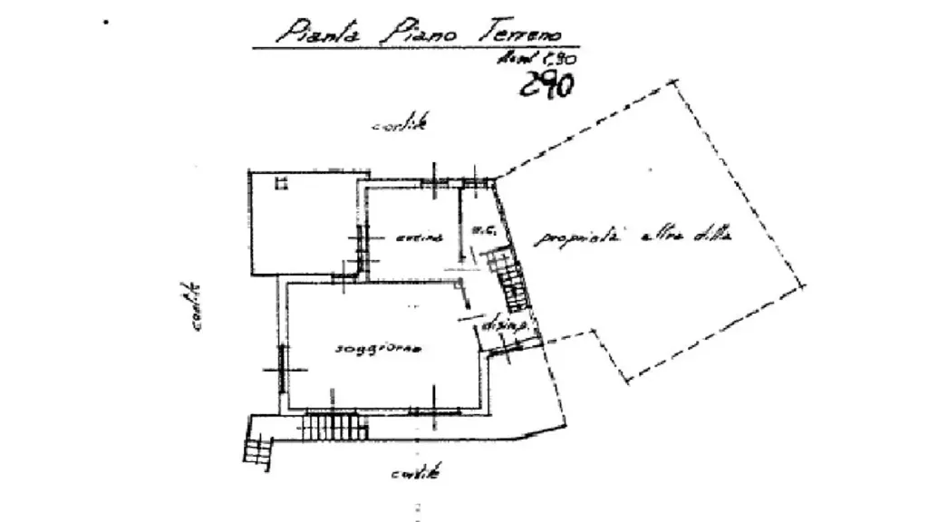 Plan - Villa with Panoramic Terraces in Pecetto Torinese
