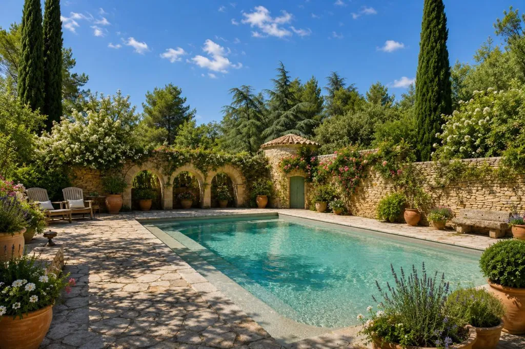 Bassein - House with Pool and Luberon View in Cabrières-d'Avignon