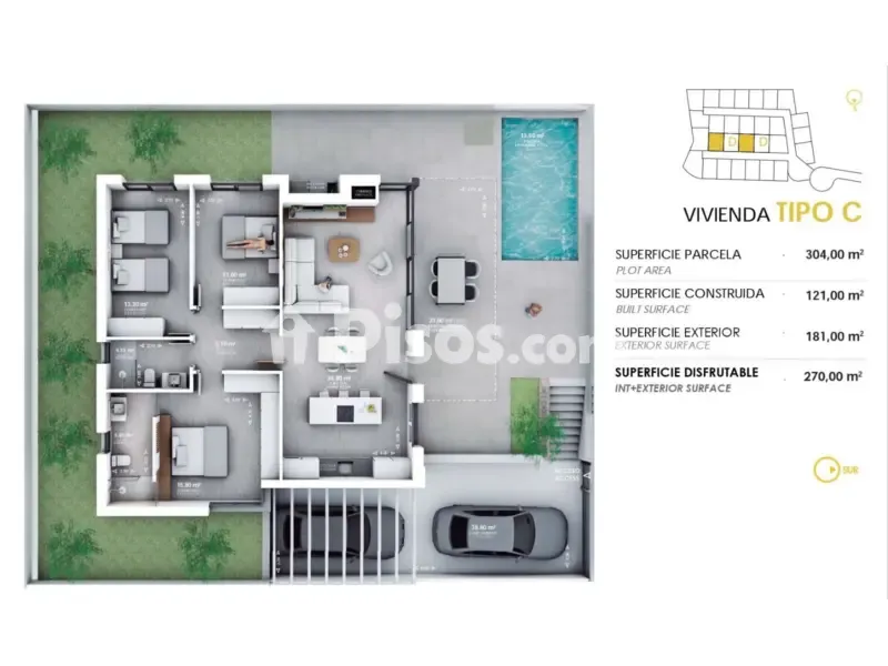 Plan - Contemporary Villa with Pool in Valle del Este