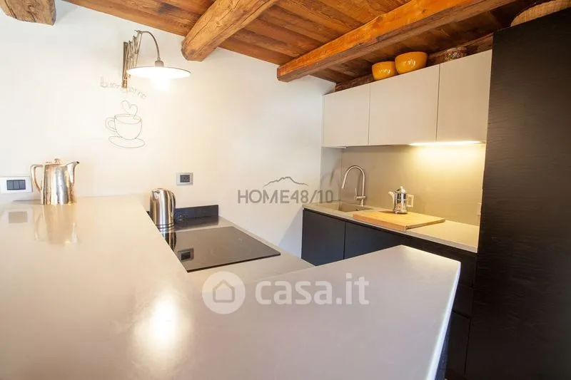 Cuisine - Refurbished Triplex with Balcony in Courmayeur