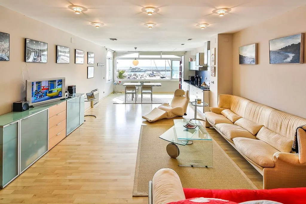 Living Room - Studio with Marina View in Puerto Banús