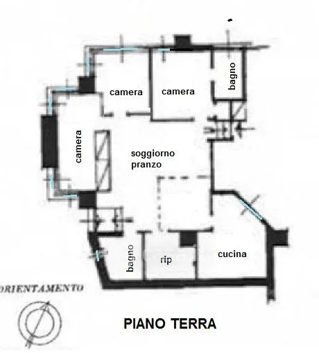 Plan - Modernised Apartment with Parking in Courmayeur