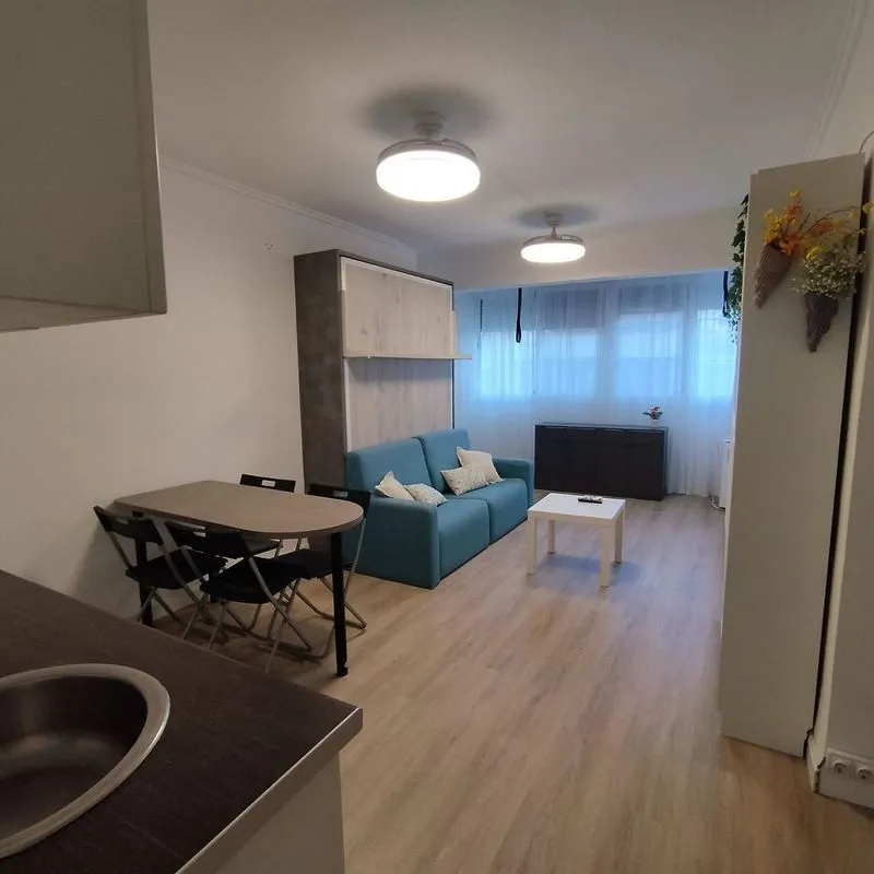 Living Room - Studio with Sea View in El Perelló