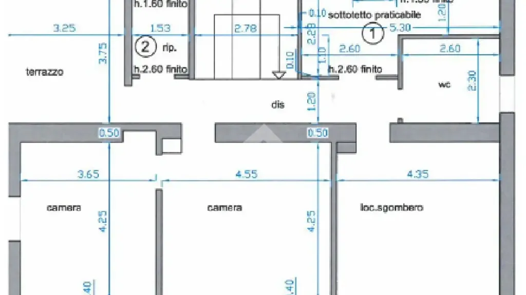 Plan - Villa with Garden in San Raffaele Cimena