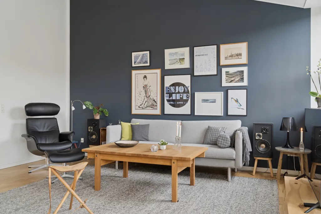 Séjour - End Terrace House with Loft in Sunds