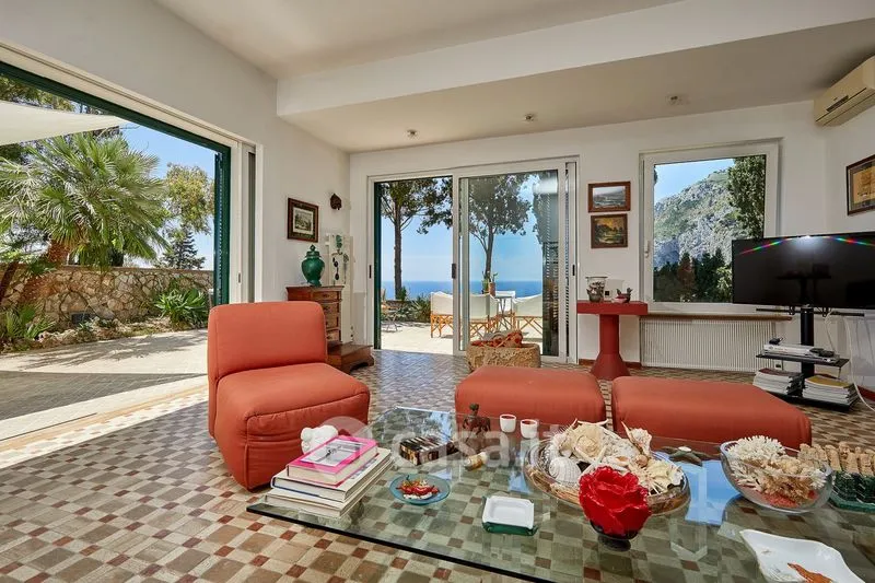 Séjour - Caprese-Style Villa with Sea View in Capri