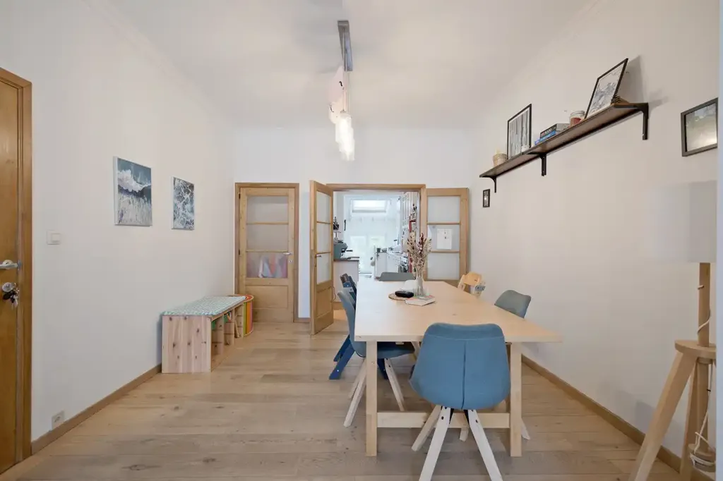 Dining Room - Ground Floor Apartment with Garden in Schaerbeek