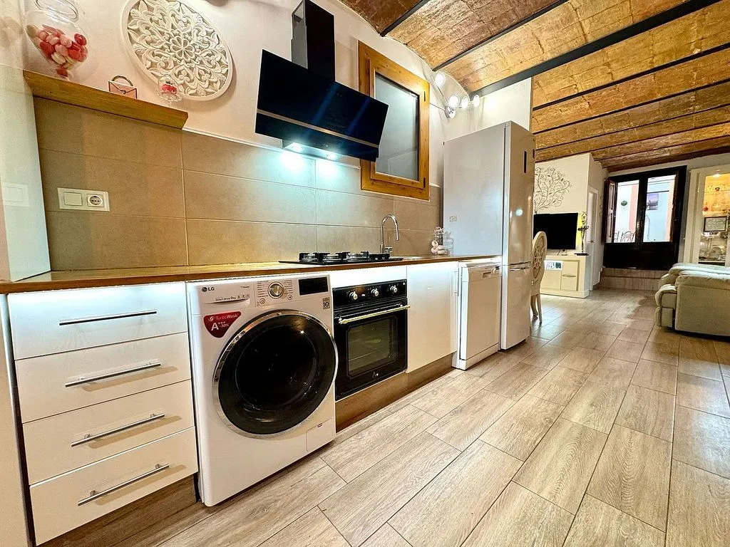 Köök - Apartment with Terrace in El Poble Sec