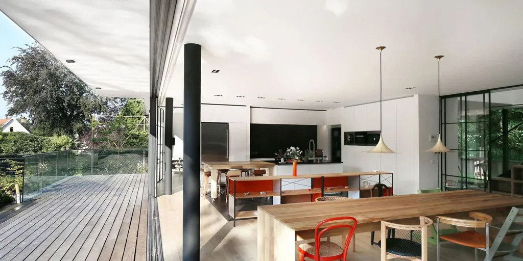Söögituba - Contemporary Villa with Pool in Ukkel