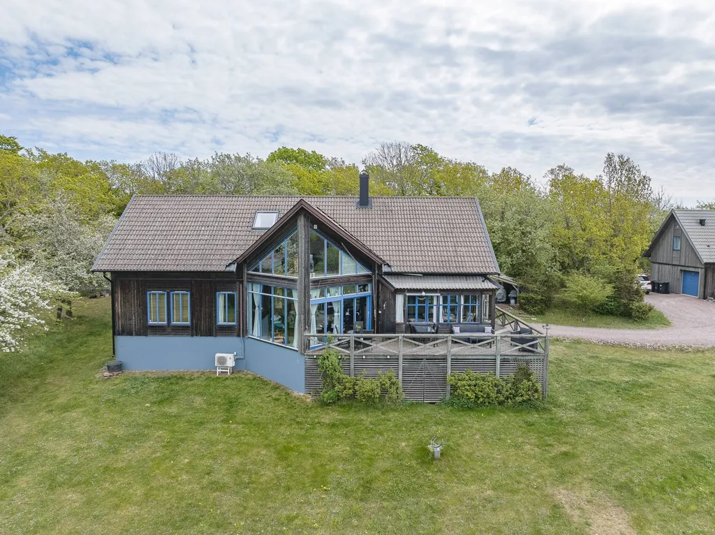 Vue aérienne - Villa with Sea View and Strandline on Öland
