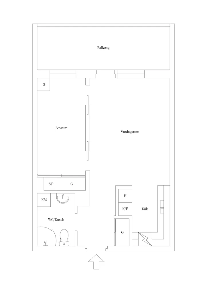 Plan - Apartment with Balcony in Sävja, Uppsala