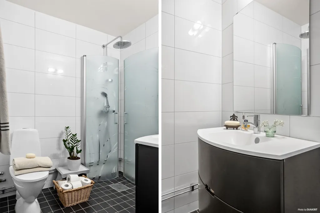Salles de bain - Penthouse with Park View in Malmö