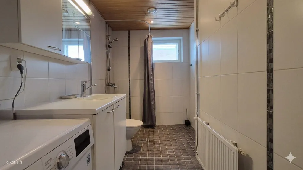 Salles de bain - Apartment with Balcony and Sauna in Oulu