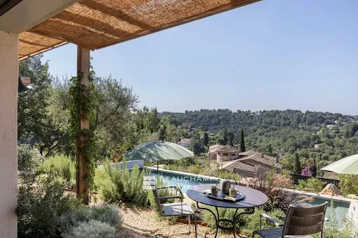 Terrasse - Villa de Luxe avec Piscine à Valbonne