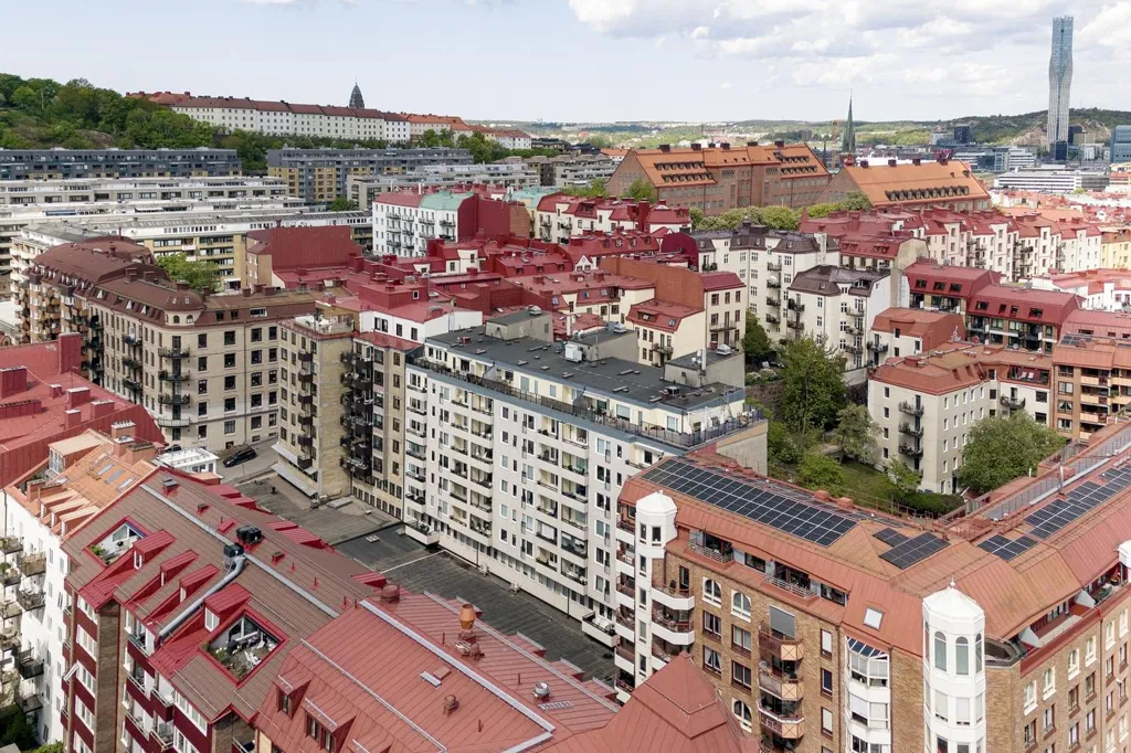 Õhuvaade - Apartment with Balcony in Linné, Gothenburg