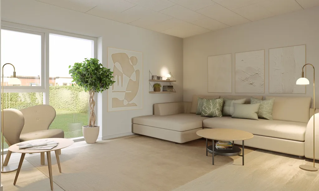 Elutuba - Spacious Terraced House with Balcony in Skive