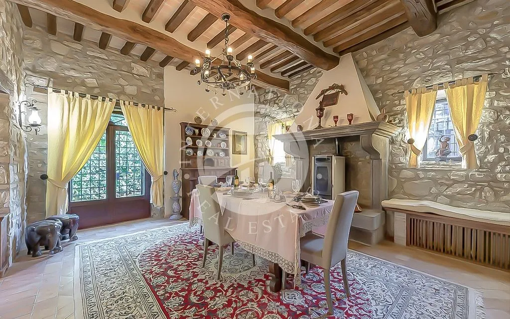 Salle à manger - 12-Bedroom Villa with Pool in Todi, Italy