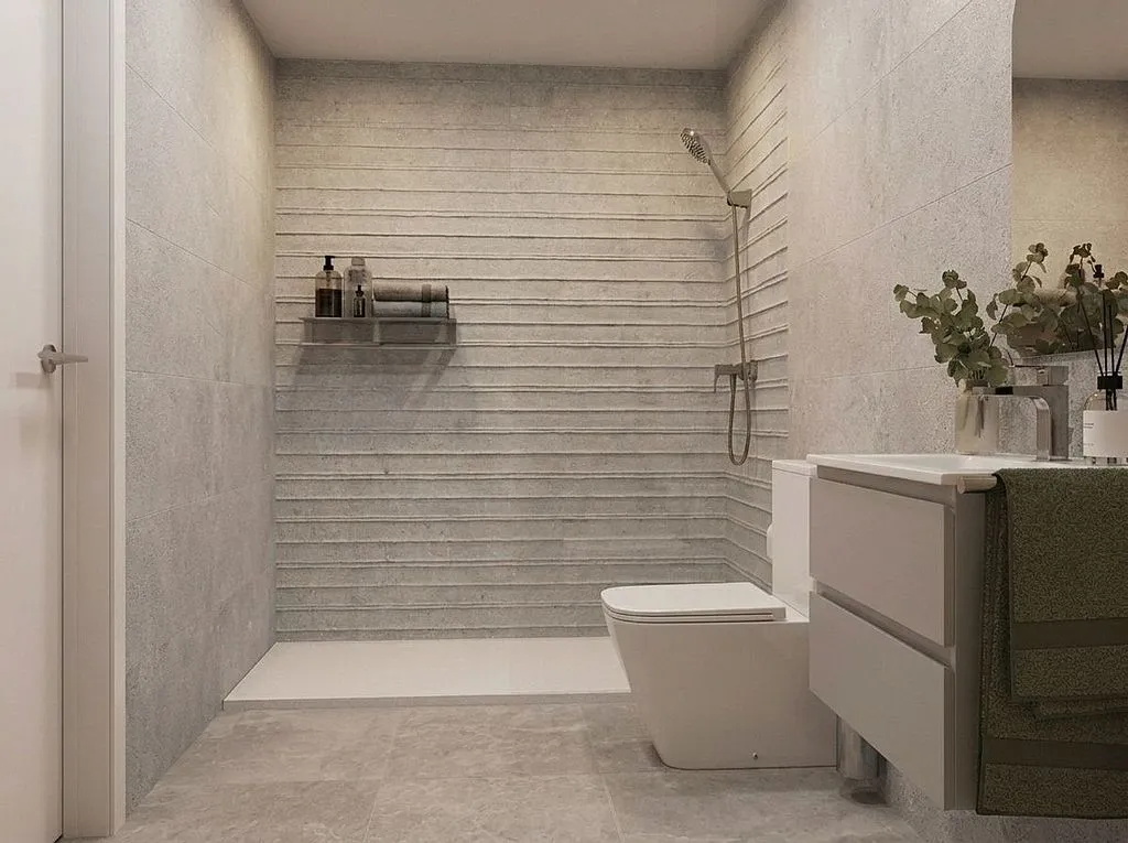 Bagni - New Apartment with Pool in Burriana