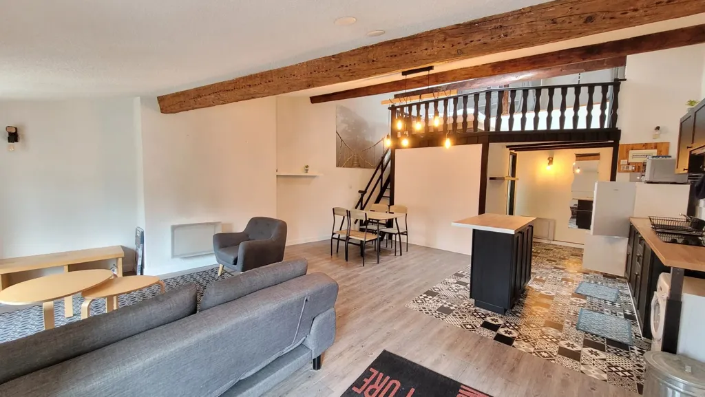 Séjour - Studio Meublé en Duplex en Centre-Ville