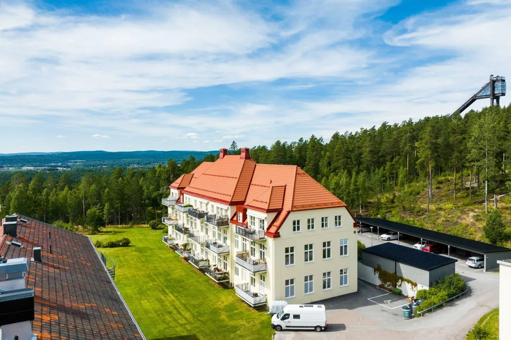 Vue aérienne - Characterful Flat with Balcony in Falun
