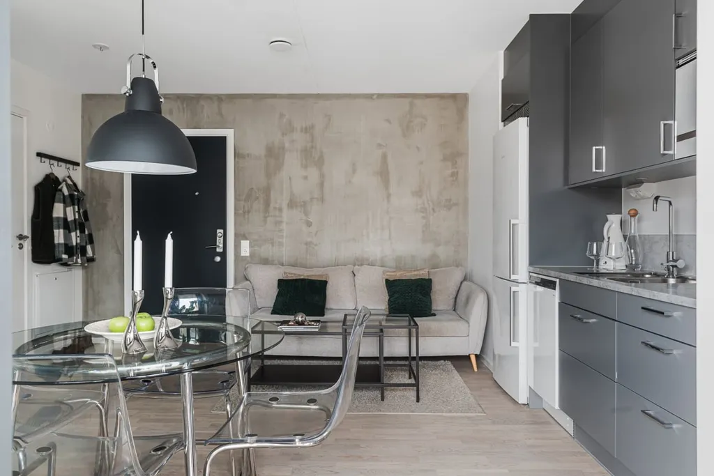 Köök - Modern Flat with Balcony in Varvsstaden