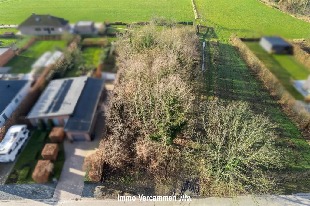 Vue aérienne - Terrain de Construction avec Vue Sud-Ouest à Putte