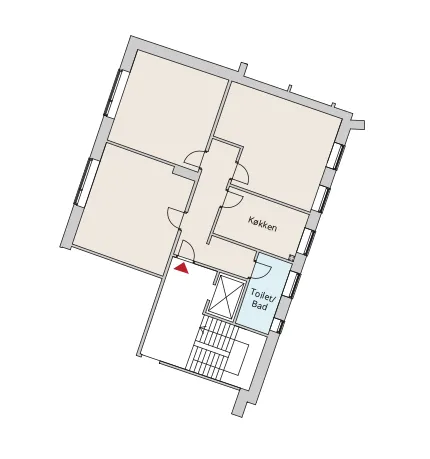 Plaan - Renovated Flat with Central Location in Odense C